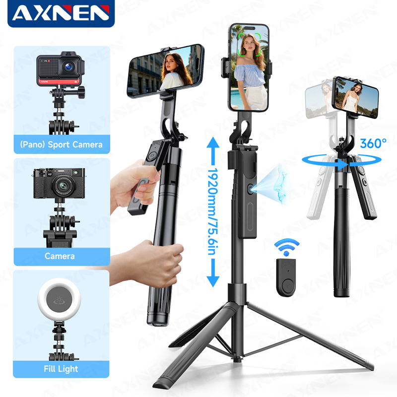 Pop Display Shelf - AI-Tracking-Gimbal-Selfie-Stick Handyhalterung Ein-Klick-Aufklapp-Stativ Erweiterbar auf 75,59