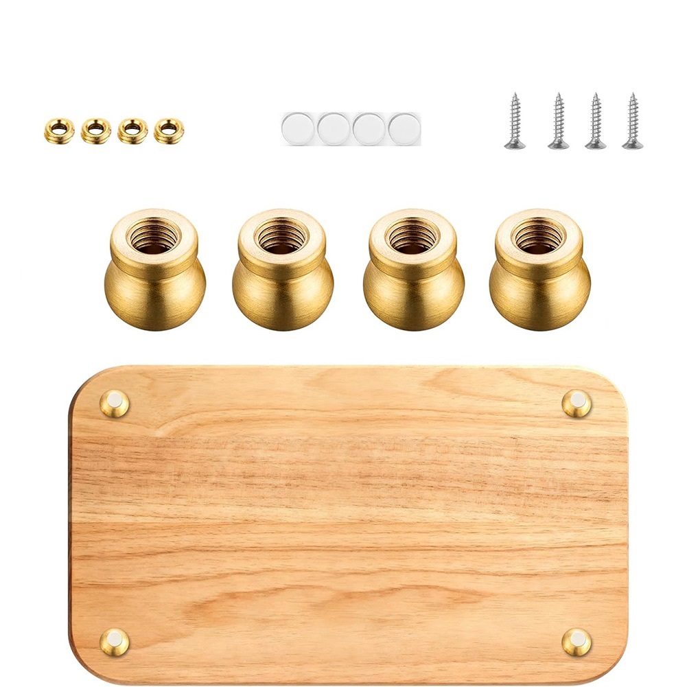 Messing-Bretterfüße-Set mit 4  – Display Risers Set Bewertung und Preis